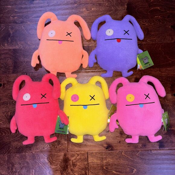 5x Ugly Doll Ox Uglyverse Edition 2003 Lot W/ Tags Orange Purple Red Yellow Pink - Picture 1 of 4